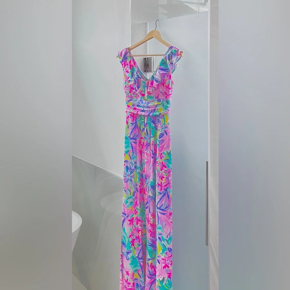 NWT Lilly Pulitzer Mirella Maxi Dress “It was all a dream” XS - Picture 7 of 7